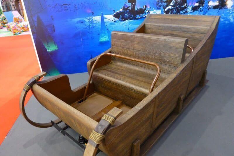 Santa's sleigh in fibreglass!